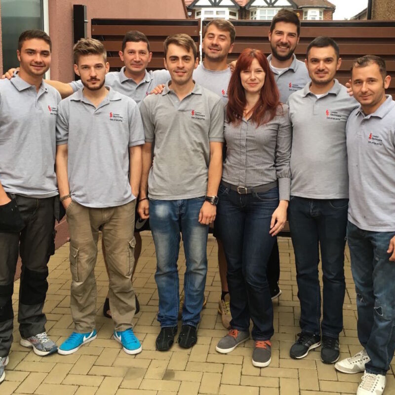 A picture showing the London Electricians team, who provide electrical services to the Camden, Kensington & Chelsea, Hammersmith & Fulham and Westminster areas