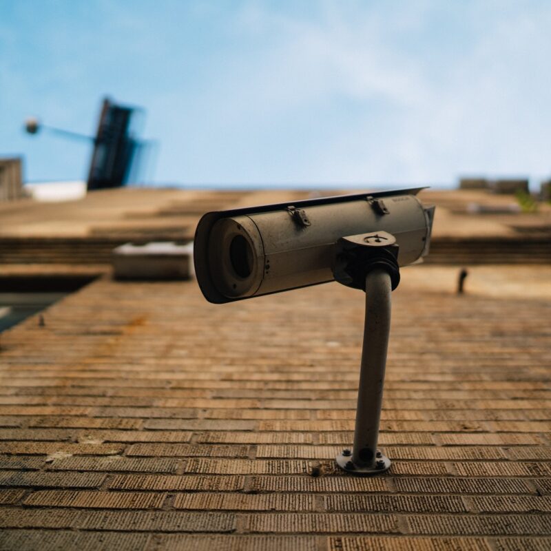 A picture of home CCTV being used for extra security at a residential property